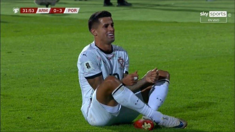 致敬若塔,坎塞洛世预赛进球后做出按手柄庆祝动作